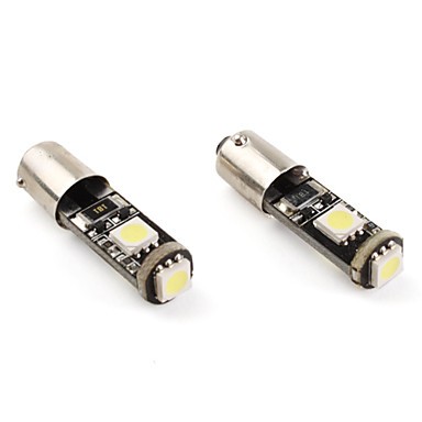 2 x LED SMD H6W Culot BAX9S Canbus